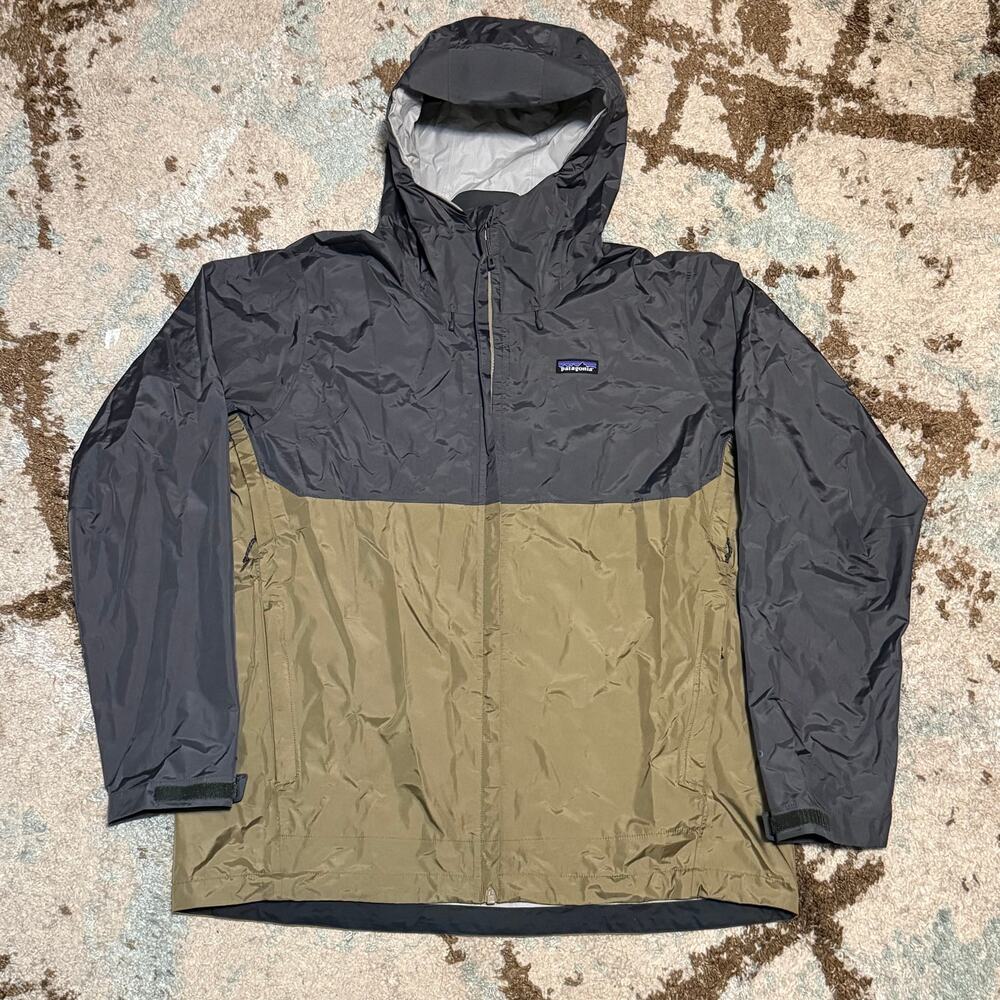 Patagonia Men's Torrentshell Jacket Size XL H2No Waterproof Gray/Beige 83802